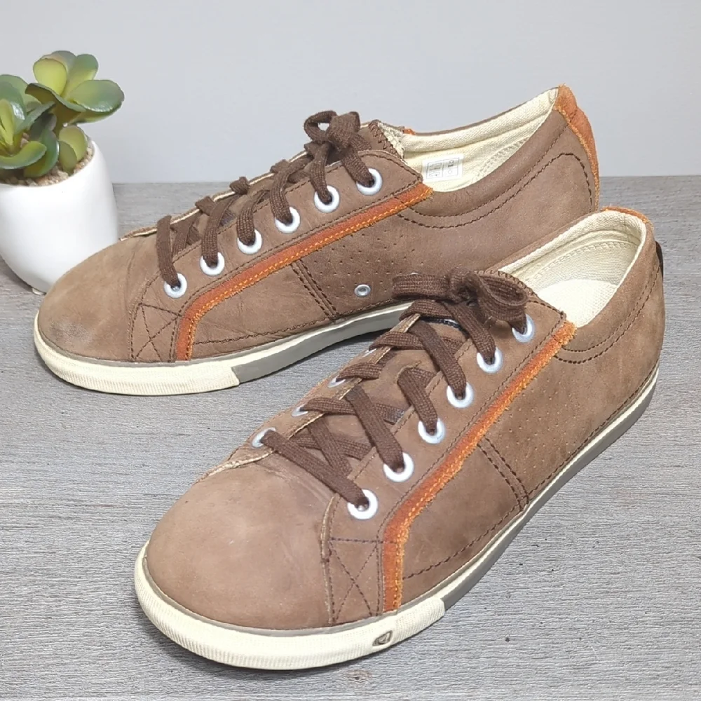KEEN Arcata‎ Men's Suede Brown Orange Casual Sneakers 1002889 Size 10.5 Grunge